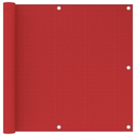 Toldo para balcón HDPE rojo 90x300 cm en Sombrillas | Comprar online en Foru.es