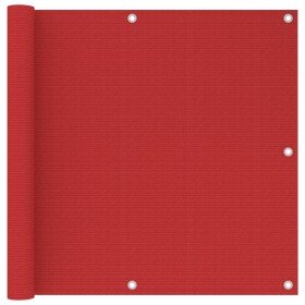 Toldo para balcón HDPE rojo 90x300 cm en Sombrillas | Comprar online en Foru.es