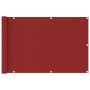Toldo para balcón HDPE rojo 90x400 cm en Sombrillas | Comprar online en Foru.es