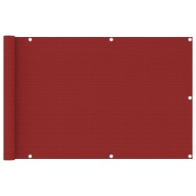 Toldo para balcón HDPE rojo 90x400 cm en Sombrillas | Comprar online en Foru.es