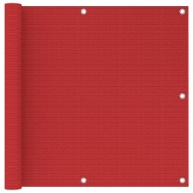 Toldo para balcón HDPE rojo 90x500 cm en Sombrillas | Comprar online en Foru.es