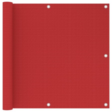 Toldo para balcón HDPE rojo 90x500 cm en Sombrillas | Comprar online en Foru.es