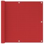 Toldo para balcón HDPE rojo 90x500 cm en Sombrillas | Comprar online en Foru.es