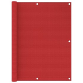 Toldo para balcón HDPE rojo 120x400 cm en Sombrillas | Comprar online en Foru.es