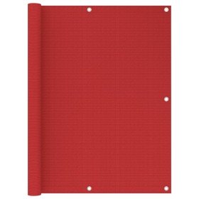 Toldo para balcón HDPE rojo 120x400 cm en Sombrillas | Comprar online en Foru.es
