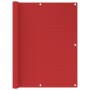 Toldo para balcón HDPE rojo 120x400 cm en Sombrillas | Comprar online en Foru.es