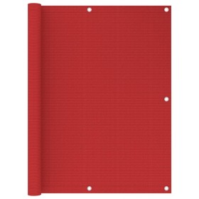 Toldo para balcón HDPE rojo 120x500 cm en Sombrillas | Comprar online en Foru.es