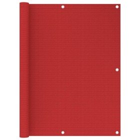 Toldo para balcón HDPE rojo 120x500 cm en Sombrillas | Comprar online en Foru.es