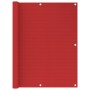 Toldo para balcón HDPE rojo 120x500 cm en Sombrillas | Comprar online en Foru.es