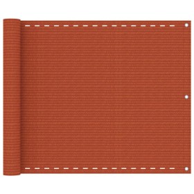 Toldo para balcón HDPE naranja 75x300 cm en Sombrillas | Comprar online en Foru.es