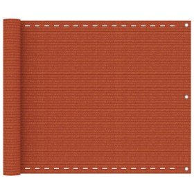 Toldo para balcón HDPE naranja 75x400 cm en Sombrillas | Comprar online en Foru.es