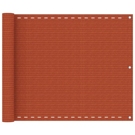 Toldo para balcón HDPE naranja 75x400 cm en Sombrillas | Comprar online en Foru.es
