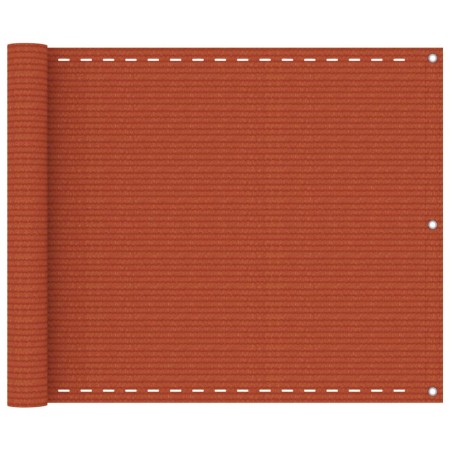 Toldo para balcón HDPE naranja 75x500 cm en Sombrillas | Comprar online en Foru.es