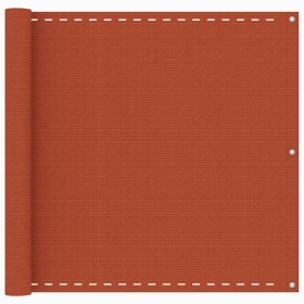 Toldo para balcón HDPE naranja 90x400 cm en Sombrillas | Comprar online en Foru.es