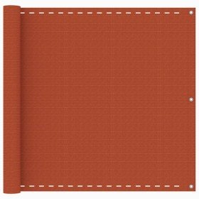 Toldo para balcón HDPE naranja 90x400 cm en Sombrillas | Comprar online en Foru.es