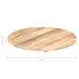 Superficie de mesa redonda madera maciza de mango 15-16 mm 50cm de vidaXL, Tableros para mesas - Ref: Foro24-286000, Precio: ...