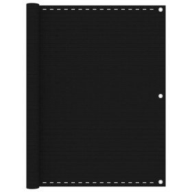 Toldo para balcón HDPE negro 120x400 cm en Sombrillas | Comprar online en Foru.es