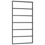 Puerta corredera ESG vidrio y aluminio negra 102x205 cm en Puertas | Comprar online en Foru.es
