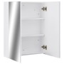 323607 Bathroom Mirror Cabinet White 60x15x75 cm MDF de vidaXL, Tocadores de baño - Ref: Foro24-323607, Precio: 142,53 €, Des...