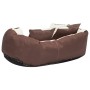 Cojín para perro reversible y lavable marrón y crema 65x50x20cm de vidaXL, Camas para perros - Ref: Foro24-171211, Precio: 46...