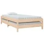 Cama apilable de madera pino maciza 90x200 cm de vidaXL, Camas y somieres - Ref: Foro24-820392, Precio: 103,70 €, Descuento: %