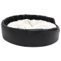 Cama de perros felpa y cuero sintético negro beige 99x89x21 cm de vidaXL, Camas para perros - Ref: Foro24-171272, Precio: 80,...
