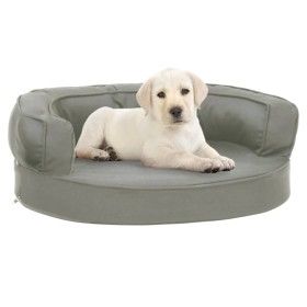 Colchón para cama de perro ergonómico aspecto lino gris 60x42cm de vidaXL, Camas para perros - Ref: Foro24-171295, Precio: 45...