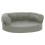 Colchón para cama de perro ergonómico aspecto lino gris 60x42cm de vidaXL, Camas para perros - Ref: Foro24-171295, Precio: 45...