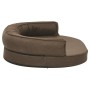Colchón de cama de perro ergonómico aspecto lino marrón 75x53cm de vidaXL, Camas para perros - Ref: Foro24-171302, Precio: 74...