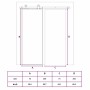 Puerta corredera ESG vidrio y aluminio negra 76x205 cm en Puertas | Comprar online en Foru.es