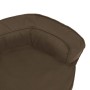 Colchón de cama de perro ergonómico aspecto lino marrón 60x42cm de vidaXL, Camas para perros - Ref: Foro24-171301, Precio: 45...