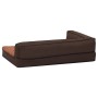 Colchón de cama de perro ergonómico aspecto lino marrón 60x42cm de vidaXL, Camas para perros - Ref: Foro24-171340, Precio: 48...