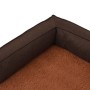 Colchón de cama de perro ergonómico aspecto lino marrón 60x42cm de vidaXL, Camas para perros - Ref: Foro24-171340, Precio: 48...