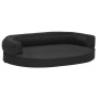 Colchón de cama de perro ergonómico aspecto lino negro 75x53cm de vidaXL, Camas para perros - Ref: Foro24-171308, Precio: 83,...