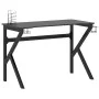 Escritorio gaming con patas en forma de K negro 110x60x75 cm de vidaXL, Escritorios - Ref: Foro24-325402, Precio: 111,86 €, D...