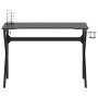 Escritorio gaming con patas en forma de K negro 110x60x75 cm de vidaXL, Escritorios - Ref: Foro24-325402, Precio: 113,50 €, D...