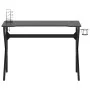 Escritorio gaming con patas en forma de K negro 110x60x75 cm de vidaXL, Escritorios - Ref: Foro24-325402, Precio: 111,86 €, D...