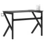 Escritorio gaming con patas en forma de K negro 110x60x75 cm de vidaXL, Escritorios - Ref: Foro24-325402, Precio: 111,86 €, D...