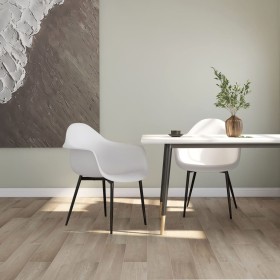 Sillas de comedor 2 unidades blancas PP de vidaXL, Sillas de comedor - Ref: Foro24-338073, Precio: 141,49 €, Descuento: %