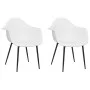 Sillas de comedor 2 unidades blancas PP de vidaXL, Sillas de comedor - Ref: Foro24-338073, Precio: 139,34 €, Descuento: %