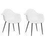 Sillas de comedor 2 unidades blancas PP de vidaXL, Sillas de comedor - Ref: Foro24-338073, Precio: 141,49 €, Descuento: %