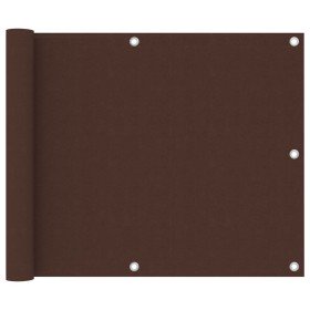 Toldo para balcón de tela oxford marrón 75x600 cm en Sombrillas | Comprar online en Foru.es