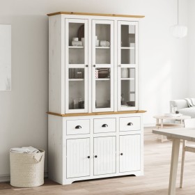 Aparador alto BODO madera pino blanco marrón 115,5x43x200,5 cm de vidaXL, Aparadores - Ref: Foro24-3206452, Precio: 532,96 €,...