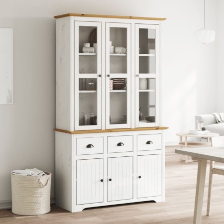 Aparador alto BODO madera pino blanco marrón 115,5x43x200,5 cm de vidaXL, Aparadores - Ref: Foro24-3206452, Precio: 532,96 €,...