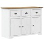 Aparador alto BODO madera pino blanco marrón 115,5x43x200,5 cm de vidaXL, Aparadores - Ref: Foro24-3206452, Precio: 532,96 €,...