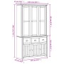 Aparador alto BODO madera pino blanco marrón 115,5x43x200,5 cm de vidaXL, Aparadores - Ref: Foro24-3206452, Precio: 532,96 €,...