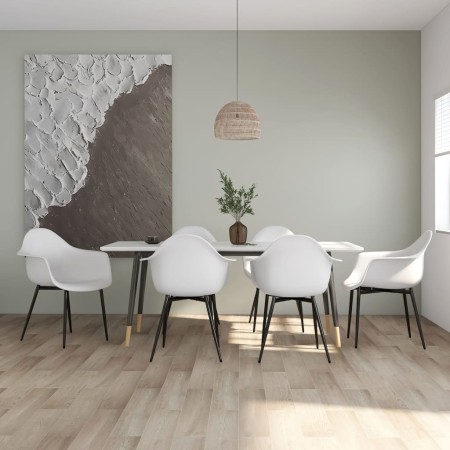Sillas de comedor 6 unidades blancas PP de vidaXL, Sillas de comedor - Ref: Foro24-3082356, Precio: 348,13 €, Descuento: %