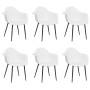 Sillas de comedor 6 unidades blancas PP de vidaXL, Sillas de comedor - Ref: Foro24-3082356, Precio: 348,13 €, Descuento: %
