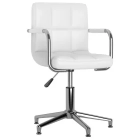 Silla de comedor giratoria cuero sintético blanco de vidaXL, Sillas de comedor - Ref: Foro24-3088092, Precio: 99,52 €, Descue...