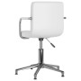 Silla de comedor giratoria cuero sintético blanco de vidaXL, Sillas de comedor - Ref: Foro24-3088092, Precio: 101,39 €, Descu...